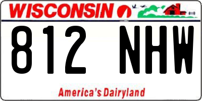 WI license plate 812NHW