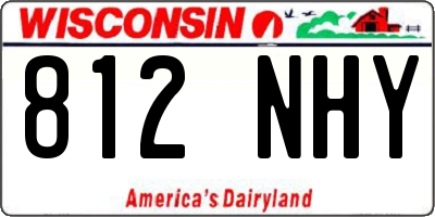 WI license plate 812NHY
