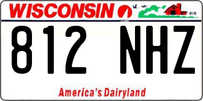 WI license plate 812NHZ