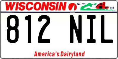 WI license plate 812NIL