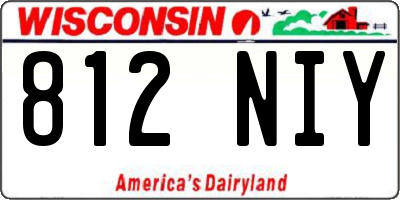 WI license plate 812NIY