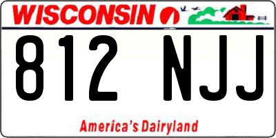 WI license plate 812NJJ