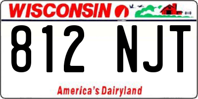 WI license plate 812NJT