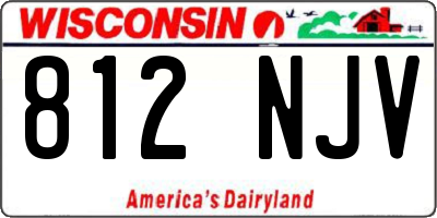WI license plate 812NJV