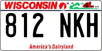 WI license plate 812NKH