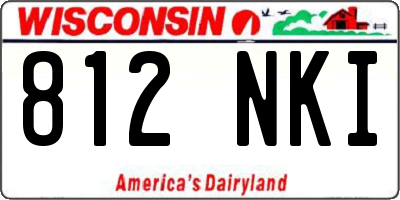 WI license plate 812NKI