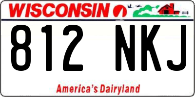 WI license plate 812NKJ