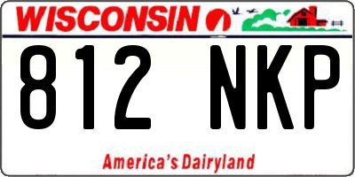 WI license plate 812NKP