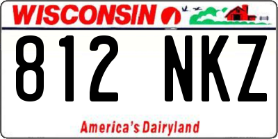 WI license plate 812NKZ