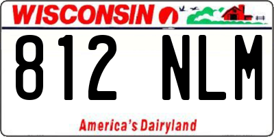 WI license plate 812NLM