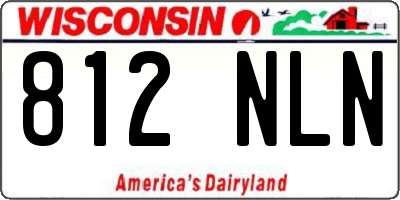 WI license plate 812NLN