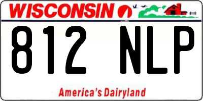 WI license plate 812NLP