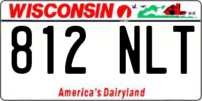 WI license plate 812NLT