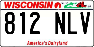 WI license plate 812NLV