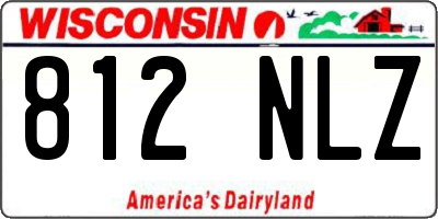 WI license plate 812NLZ