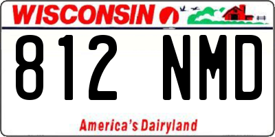 WI license plate 812NMD