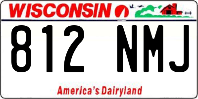 WI license plate 812NMJ