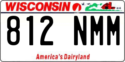 WI license plate 812NMM
