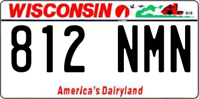 WI license plate 812NMN