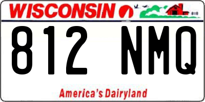 WI license plate 812NMQ