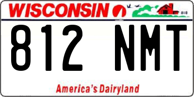 WI license plate 812NMT