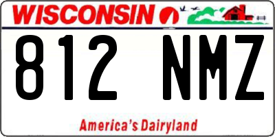 WI license plate 812NMZ