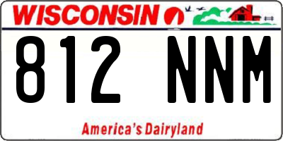 WI license plate 812NNM