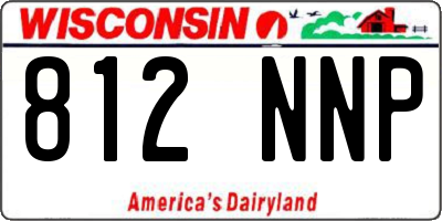 WI license plate 812NNP