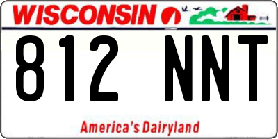 WI license plate 812NNT