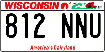 WI license plate 812NNU
