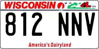 WI license plate 812NNV