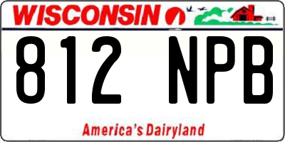 WI license plate 812NPB