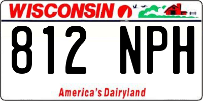WI license plate 812NPH
