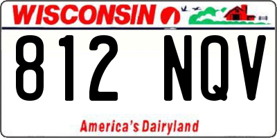 WI license plate 812NQV