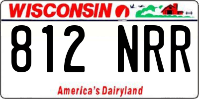 WI license plate 812NRR