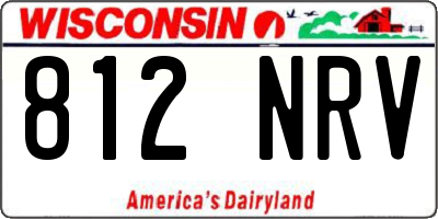 WI license plate 812NRV