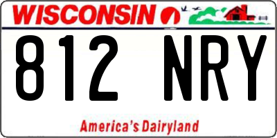 WI license plate 812NRY