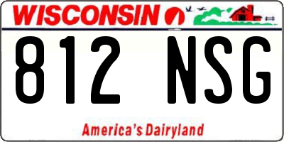 WI license plate 812NSG