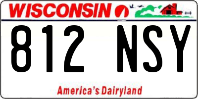 WI license plate 812NSY