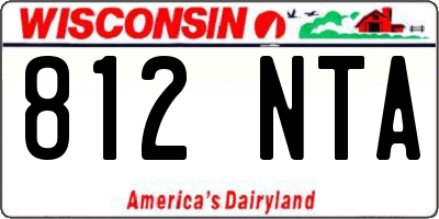 WI license plate 812NTA