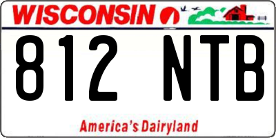 WI license plate 812NTB