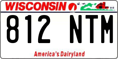 WI license plate 812NTM