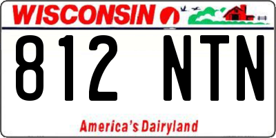 WI license plate 812NTN