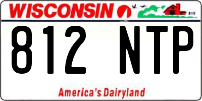 WI license plate 812NTP