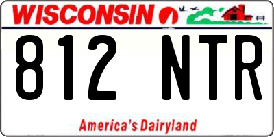 WI license plate 812NTR