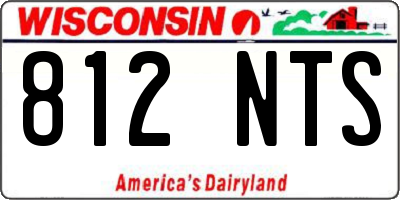 WI license plate 812NTS