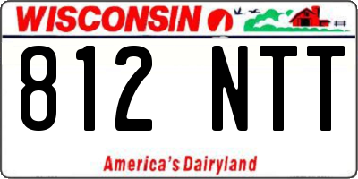 WI license plate 812NTT