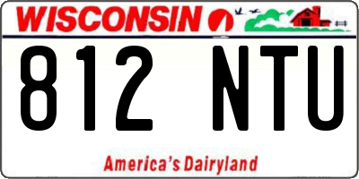 WI license plate 812NTU