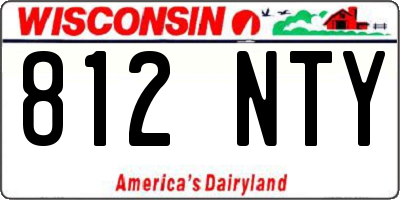 WI license plate 812NTY