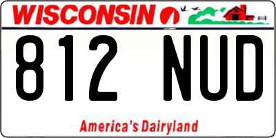 WI license plate 812NUD